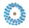 Recycled Paper Bead Necklace from Uganda - Fair Trade African Jewelry by The Bead Chest (Turquoise and White)